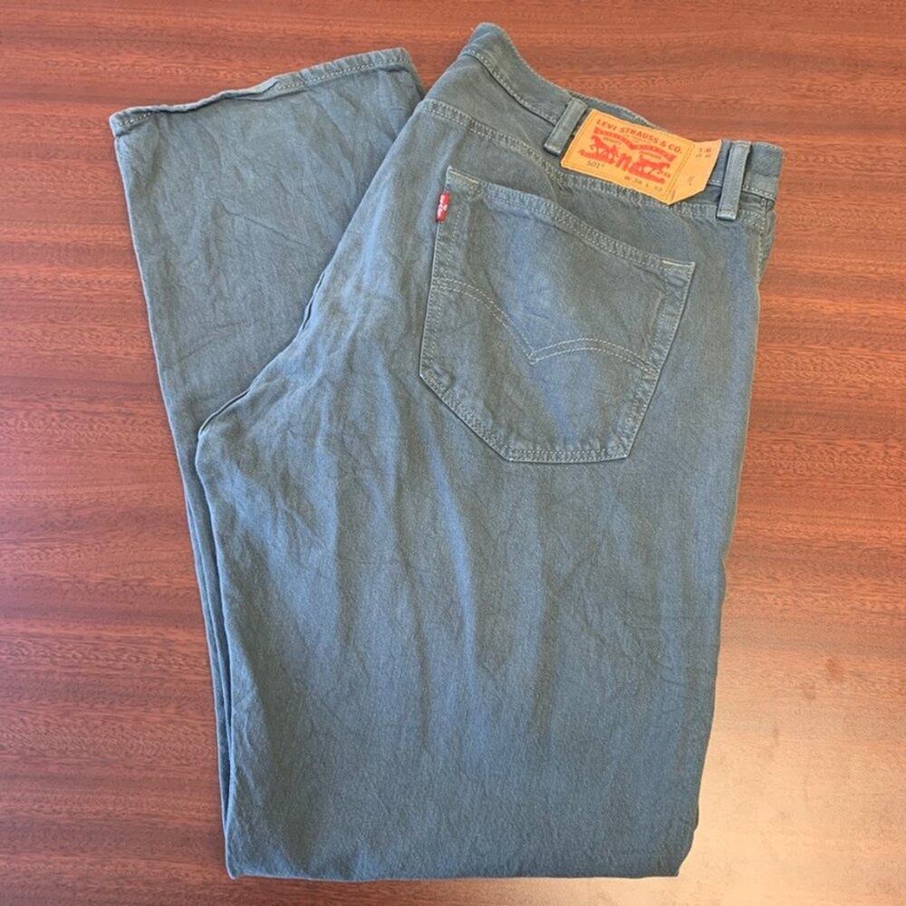 Men's Gray 501 Levi's Jeans EUC